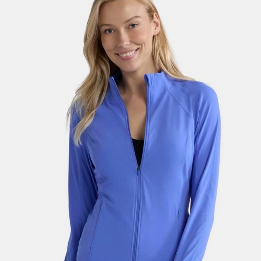 Women's Blue Zip-Up Jacket